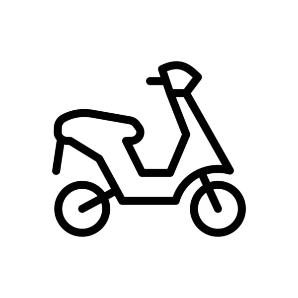 Motorbike Vector Illustration Transparent Background Premium Quality Symbols Thin Line — Stock vektor