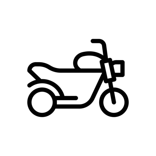 Motorcycle Vector Illustration Transparent Background Premium Quality Symbols Thin Line — Wektor stockowy