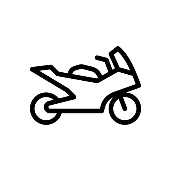 Ilustração Vetor Motocicleta Fundo Transparente Símbolos Qualidade Premium Ícone Linha —  Vetores de Stock