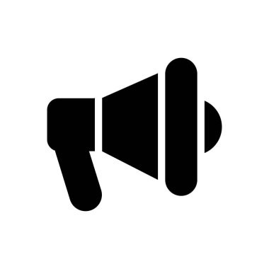 Şeffaf bir arkaplan üzerinde megafon vektör çizimi. Konsept ve grafik tasarımı için en iyi kalite semboller..