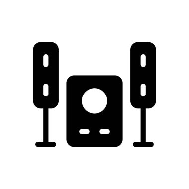 Şeffaf bir arkaplan üzerinde hoparlör vektör illüstrasyonu. Konsept ve grafik tasarım için mükemmel kalite sembolleri..