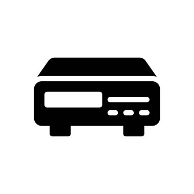 Şeffaf bir arkaplan üzerinde projektör vektör illüstrasyonu. Konsept ve grafik tasarımı için mükemmel kalite sembolleri..