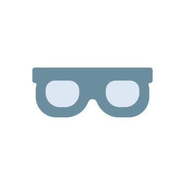 Saydam bir arkaplan üzerinde gözlük vektör çizimi. Konsept ve grafik tasarım için premium kalite simgeleri.. 