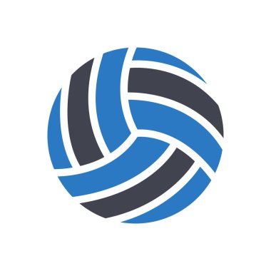 Şeffaf bir arkaplan üzerinde voleybol vektör çizimi. Konsept ve grafik tasarımı için en iyi kalite semboller..