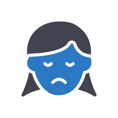 Saydam bir arkaplan üzerinde kız vektör çizimi. Konsept ve grafik tasarım simgeleri için kaliteli semboller..