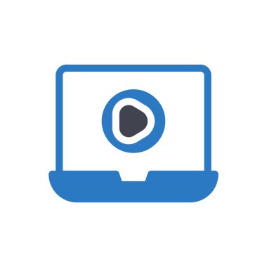 Şeffaf bir arkaplan üzerinde video vektör illüstrasyonu. Konsept ve grafik tasarım için kaliteli semboller..