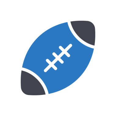 Şeffaf bir arkaplan üzerinde rugby vektör çizimi. Konsept ve grafik tasarımı için özel kalite semboller..
