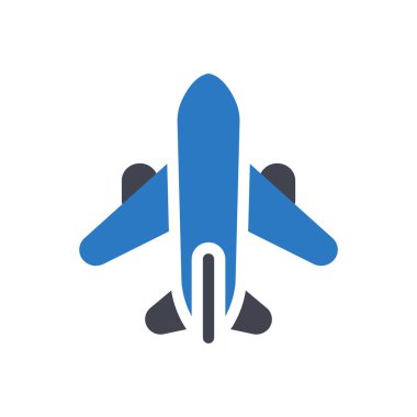 Saydam bir arkaplan üzerinde uçak vektör çizimi. Konsept ve grafik tasarım simgeleri için kaliteli semboller..