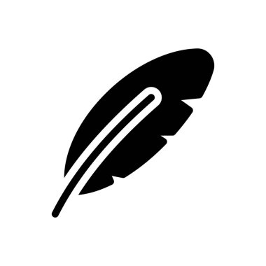 Şeffaf bir arkaplan üzerinde tüy vektör çizimi. Konsept ve grafik tasarımı için özel kalite semboller..