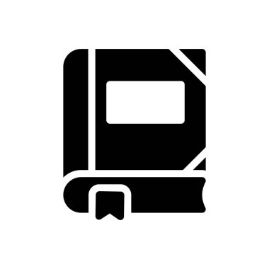 Saydam bir arkaplan üzerinde kitap vektör çizimi. Konsept ve grafik tasarım için mükemmel kalite sembolleri..