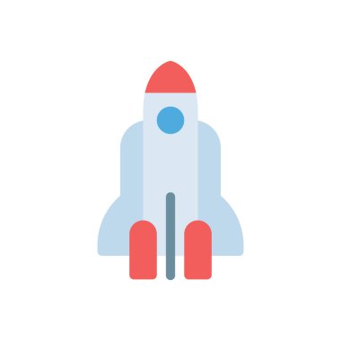 Şeffaf bir arkaplan üzerinde roket vektör çizimi. Konsept ve grafik tasarım için mükemmel kalite simgeleri..