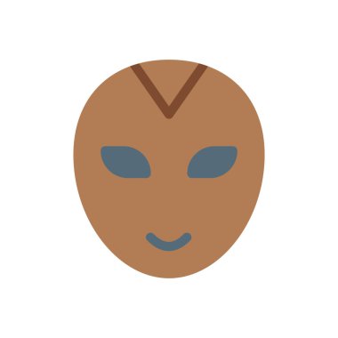 Saydam bir arkaplan üzerinde uzaylı vektör çizimi. Konsept ve grafik tasarım için mükemmel kalite simgeleri..