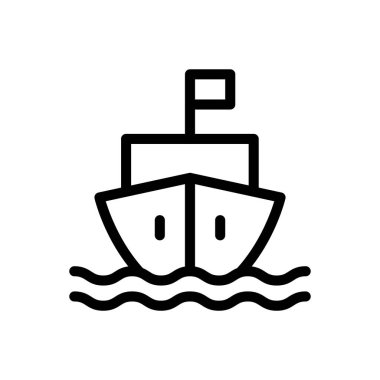 cruise vector illustration on a transparent background.Premium quality symbols.Thin line icon for concept and graphic design. 