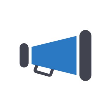 Şeffaf bir arkaplan üzerinde megafon vektör çizimi. Konsept ve grafik tasarımı için en iyi kalite semboller.. 