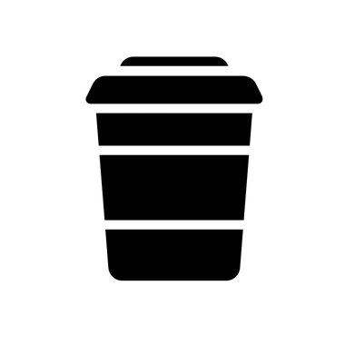 Şeffaf bir arkaplanda kahve vektörü çizimi. Konsept ve grafik tasarım simgeleri için kaliteli semboller.. 