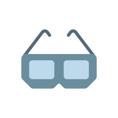 Saydam bir arkaplan üzerinde gözlük vektör çizimi. Konsept ve grafik tasarım için premium kalite simgeleri..