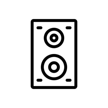 Şeffaf bir arkaplan üzerinde woofer vektör illüstrasyonu.Premium kalite sembolleri. Konsept ve grafik tasarım için ince çizgi simgesi.  