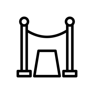 Şeffaf bir arkaplanda kırmızı vektör çizimi. Premium kalite sembolleri. Konsept ve grafik tasarım için ince çizgi simgesi.