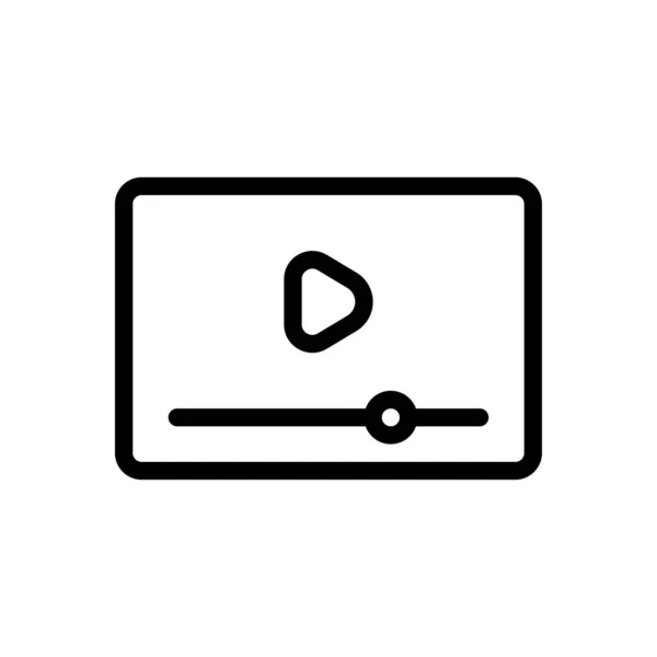 Ilustración Vectores Vídeo Sobre Fondo Transparente Símbolos Calidad Premium Icono — Vector de stock