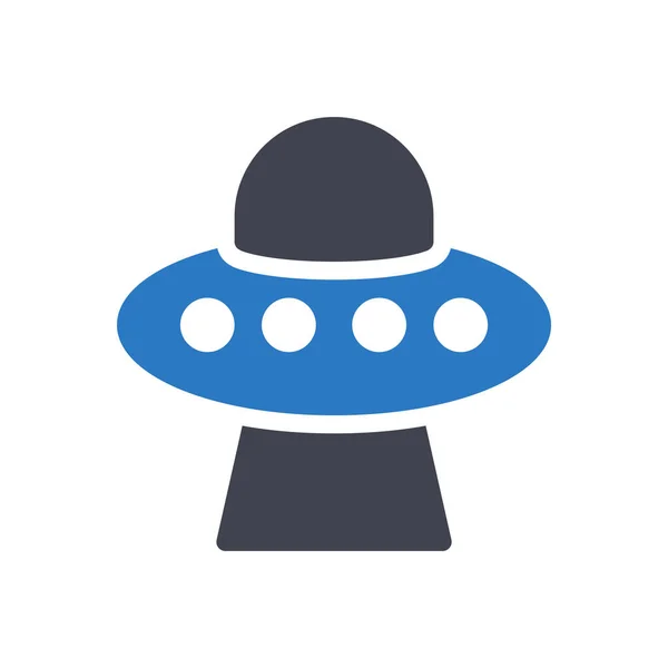 Ufo Vektor Illustration Auf Transparentem Hintergrund Hochwertige Symbole Glyphen Symbol — Stockvektor