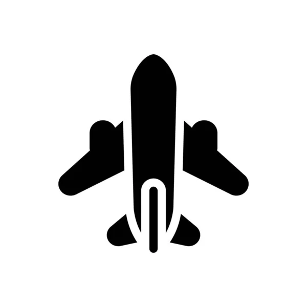 Saydam Bir Arkaplan Üzerinde Uçak Vektör Çizimi Konsept Grafik Tasarım — Stok Vektör