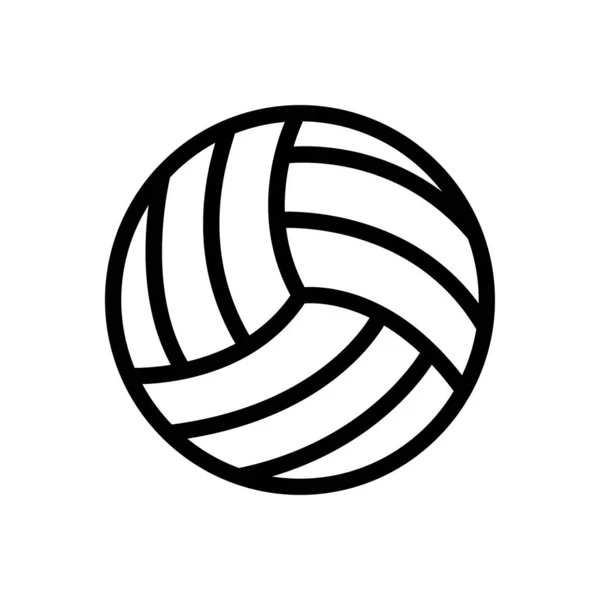 Volleybal Vector Illustratie Een Transparante Achtergrond Premium Kwaliteit Symbolen Dunne — Stockvector