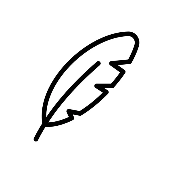 Feather Vektor Illusztráció Egy Átlátszó Hátteret Prémium Minőségű Szimbólumok Vékony — Stock Vector