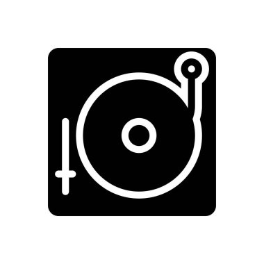 Şeffaf bir arkaplan üzerinde vinil vektör illüstrasyonu. Konsept ve grafik tasarımı için mükemmel kalite semboller.. 