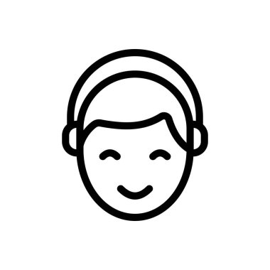 Şeffaf bir arkaplan üzerinde kulaklık vektör çizimi. Konsept ve grafik tasarım için ince çizgi simgesi.. 