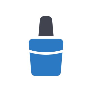 Saydam bir arkaplan üzerinde tırnak cilası vektör illüstrasyonu. Konsept ve grafik tasarımı için özel kalite semboller..