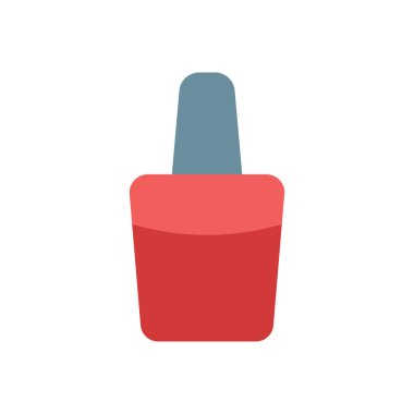  Saydam bir arkaplan üzerinde tırnak cilası vektör çizimi. Konsept ve grafik tasarımı için birinci sınıf kalite simgeler..