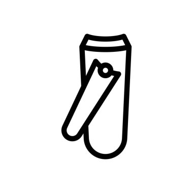 Saydam bir arkaplanda tırnak kesicisi çizimi. Premium kalite semboller. Konsept ve grafik tasarım için ince çizgi simgesi. 