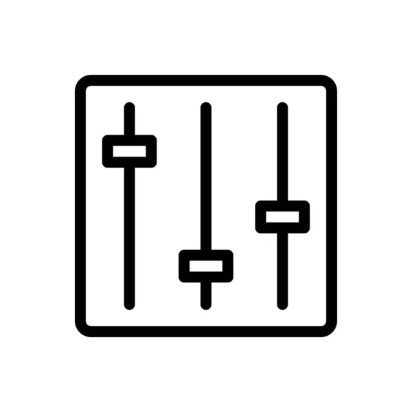 Řídící Vektorová Ilustrace Průhledném Pozadí Symboly Prvotřídní Kvality Ikona Tenké — Stockový vektor