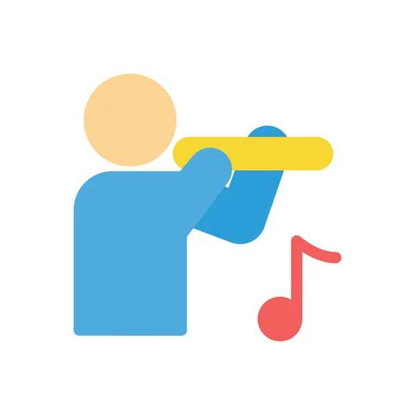 Flute Vector Illustration Transparent Background Premium Quality Symbols Stroke Icon — Image vectorielle