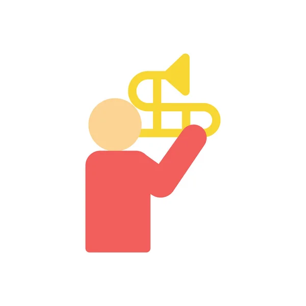 Trumpet Vector Illustration Transparent Background Premium Quality Symbols Stroke Icon — Stockvector