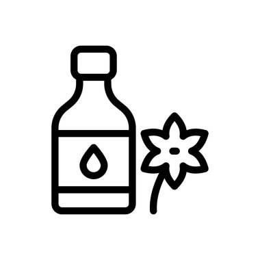 Şeffaf bir arkaplan üzerinde çiçek vektör çizimi. Premium kalite semboller. Konsept ve grafik tasarım için ince çizgi simgesi.