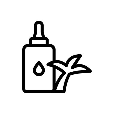 Saydam bir arkaplan üzerinde avuç içi vektör çizimi. Konsept ve grafik tasarımı için ince çizgi simgesi..