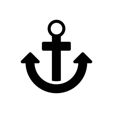 Şeffaf bir arkaplan üzerindeki anchor vektör çizimi. Konsept ve grafik tasarımı için mükemmel kalite sembolleri.. 