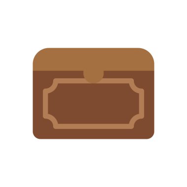 Şeffaf bir arkaplan üzerinde hazine vektör çizimi. Konsept ve grafik tasarım için kaliteli semboller.. 