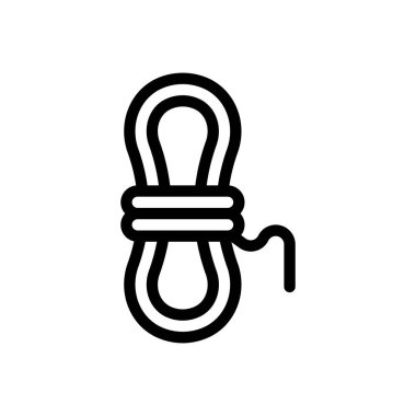 Şeffaf bir arkaplanda ip vektör çizimi. Premium kalite semboller. Konsept ve grafik tasarım için ince çizgi simgesi.