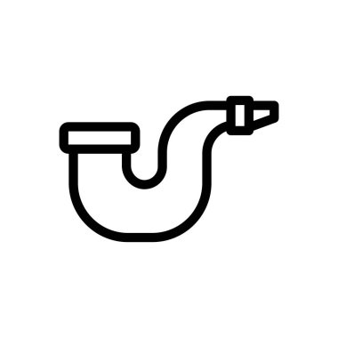 Şeffaf bir arkaplan üzerinde sigara vektör çizimi. Premium kalite semboller. Konsept ve grafik tasarım için ince çizgi simgesi. 