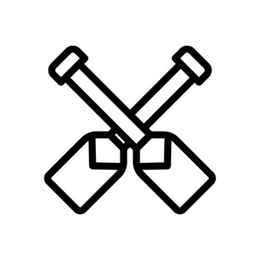 paddles vector illustration on a transparent background.Premium quality symbols.Thin line icon for concept and graphic design.