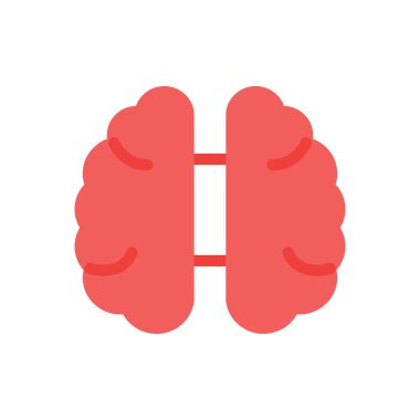 Saydam bir arkaplan üzerinde beyin vektör çizimi. Konsept ve grafik tasarım için mükemmel kalite simgeleri..