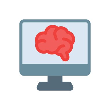 Saydam bir arkaplan üzerinde beyin vektör çizimi. Konsept ve grafik tasarım için mükemmel kalite simgeleri.. 