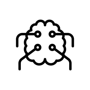 Saydam bir arkaplanda sinir vektör çizimi. Premium kalite semboller. Konsept ve grafik tasarım için ince çizgi simgesi.