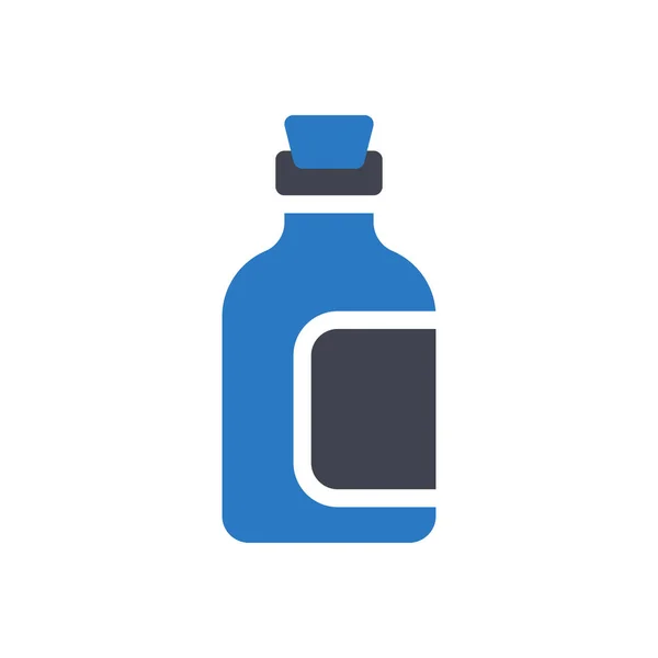 Bottle Vector Illustration Transparent Background Premium Quality Symbols Glyphs Icon — Stockvektor