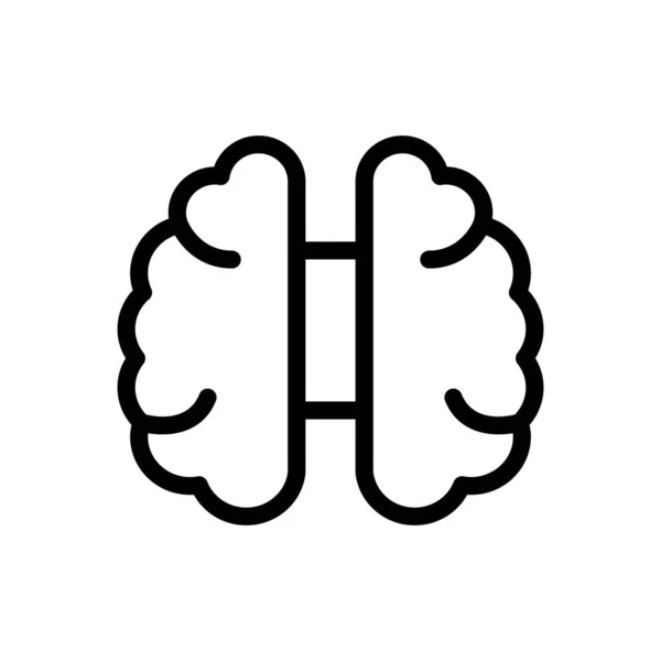 Illustration Vectorielle Cerveau Sur Fond Transparent Symboles Qualité Premium Icône — Image vectorielle