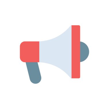 Şeffaf bir arkaplan üzerinde megafon vektör çizimi. Konsept ve grafik tasarımı için premium kalite simgeleri..