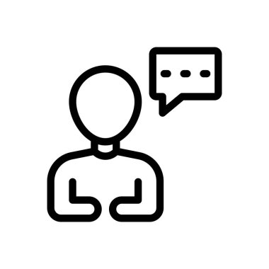 Saydam bir arkaplan üzerinde gazeteci vektör çizimi. Premium kalite sembolleri. Konsept ve grafik tasarım için ince çizgi simgesi. 