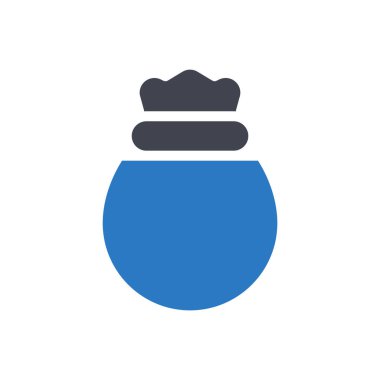 Şeffaf bir arkaplan üzerinde çanta vektör illüstrasyonu. Konsept ve grafik tasarım için mükemmel kalite semboller.. 